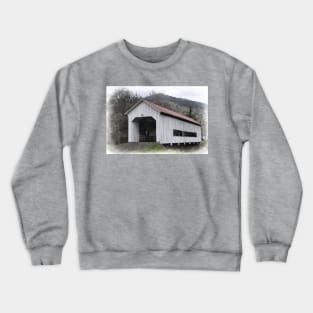 The Red Roof Covered Bridge Crewneck Sweatshirt